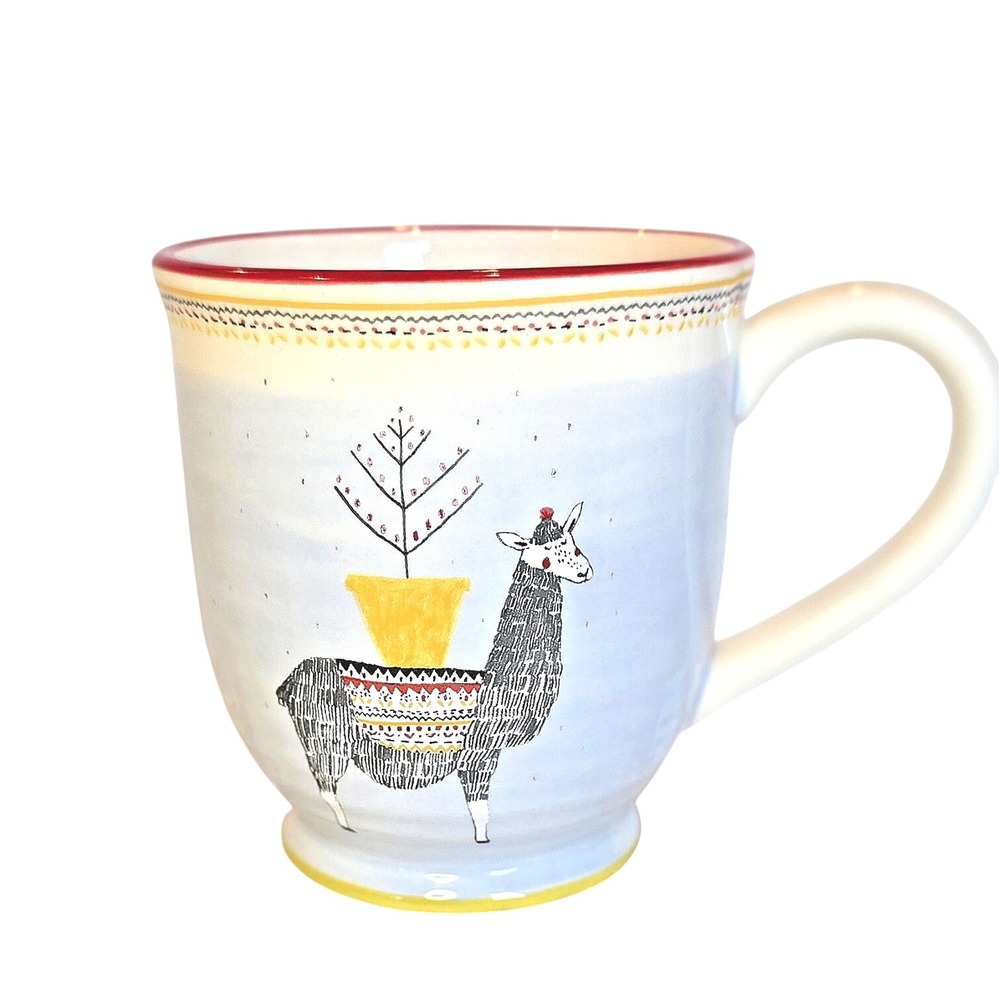 Llama Ceramic Mug World Market 16 Ounces